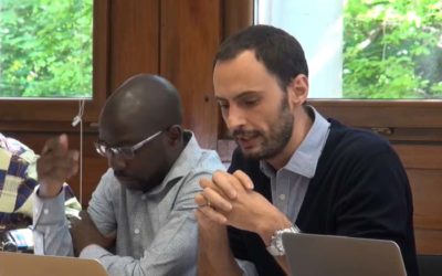 Peter Hochet realizó una presentación sobre la tenencia de las tierras irrigadas en Nogent-sur-Marne, Francia