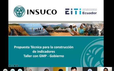 Colaboración técnica entre INSUCO y la Secretaría Técnica de la Iniciativa para la Transparencia de las Industrias Extractivas (EITI (Extractive Industries Transparency Initiative)) Ecuador para la preparación del primer informe país