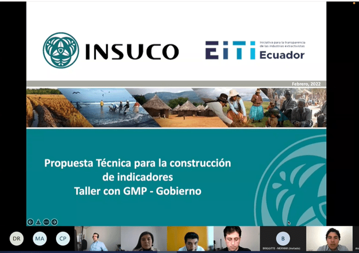 Collaboration technique entre INSUCO et le Secrétariat technique de l’Initiative pour la transparence dans les industries extractives (ITIE) Équateur pour la préparation du premier rapport national