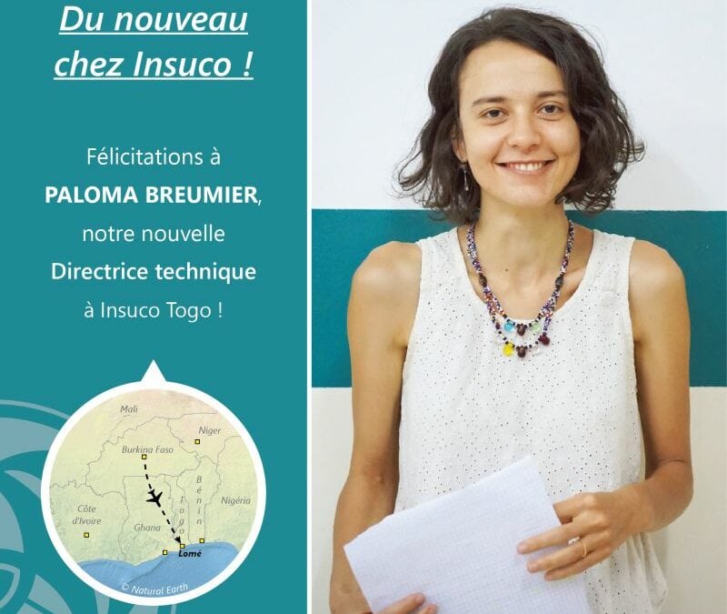 Paloma Breumier est nommée au poste de Directrice Technique à Insuco Togo